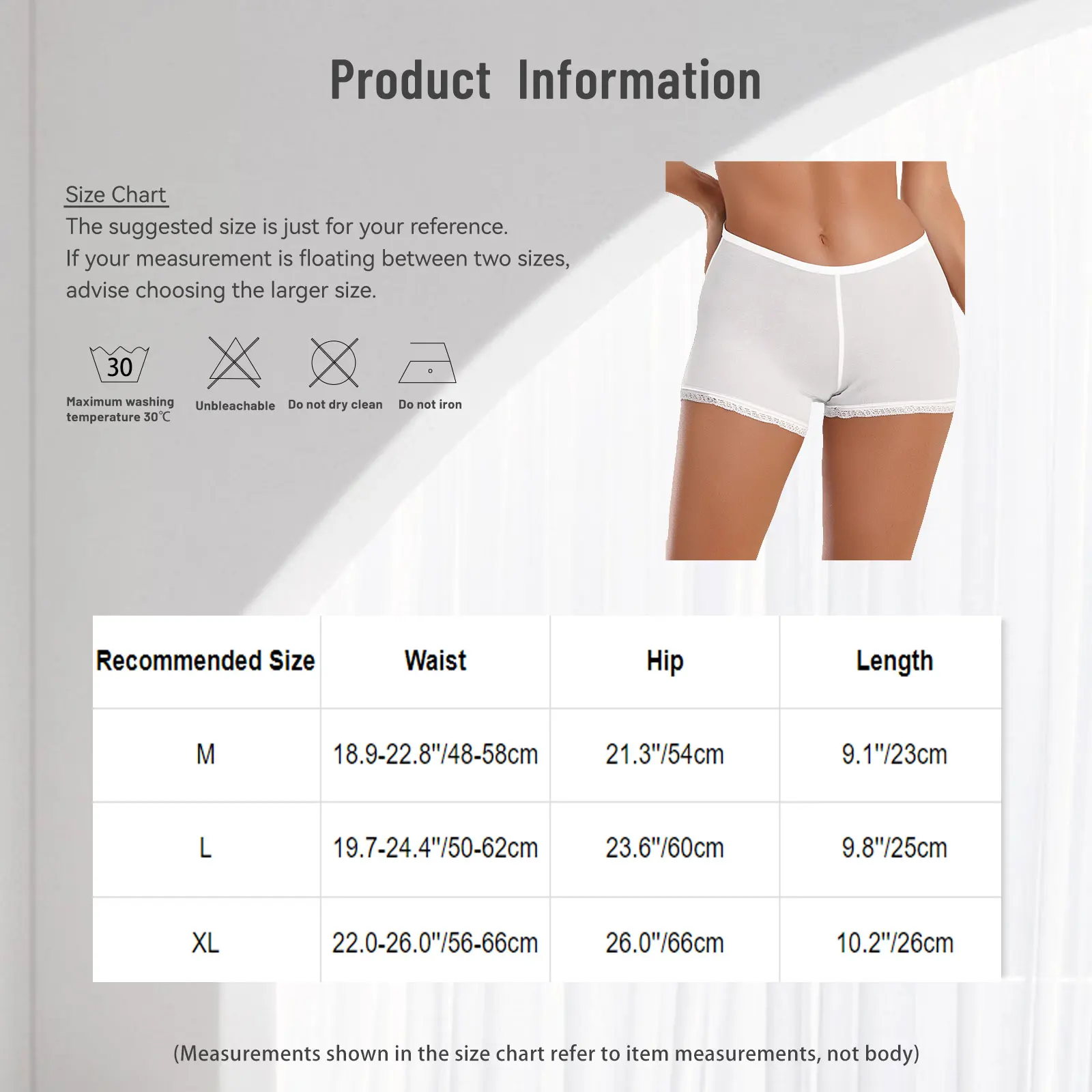 Womens Seamless Safety Shorts Underwear Elastic Waist Floral Lace Trim Boxer Shorts Dress Pettipants for Daily Casual Vacation