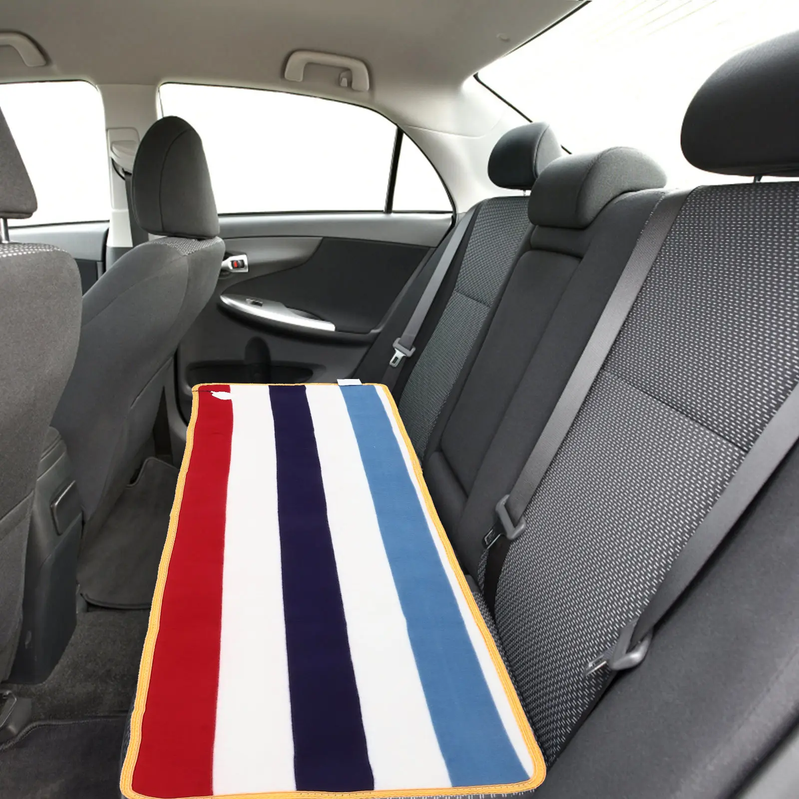 12V Heated Car Blanket Compact Foldable Electric Travel Blanket for Vehicle Warmth Road Trips Tailgating Winter Gift Idea
