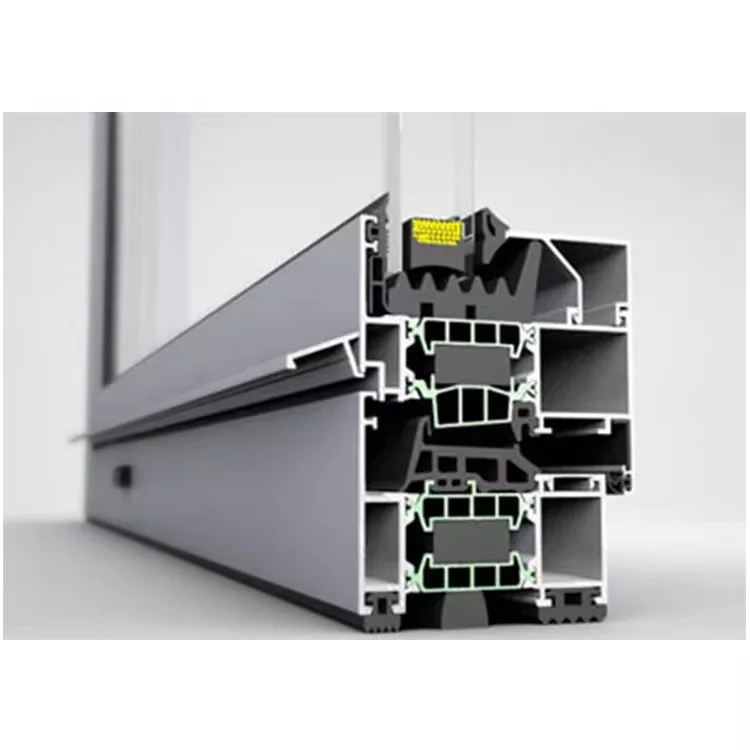 التخصيص الملامح الألومنيوم النتوء مؤطرة انزلاق زجاج الباب نافذة كسر حراري البثق الملامح الألومنيوم #1