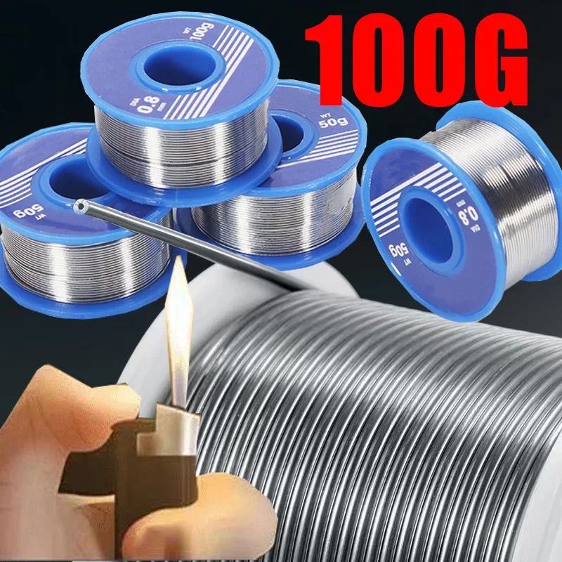 1PCS 50g-100g Lead-free Solder Wire 1.0mm Unleaded Lead Free Rosin Core for Electrical Solder RoHs