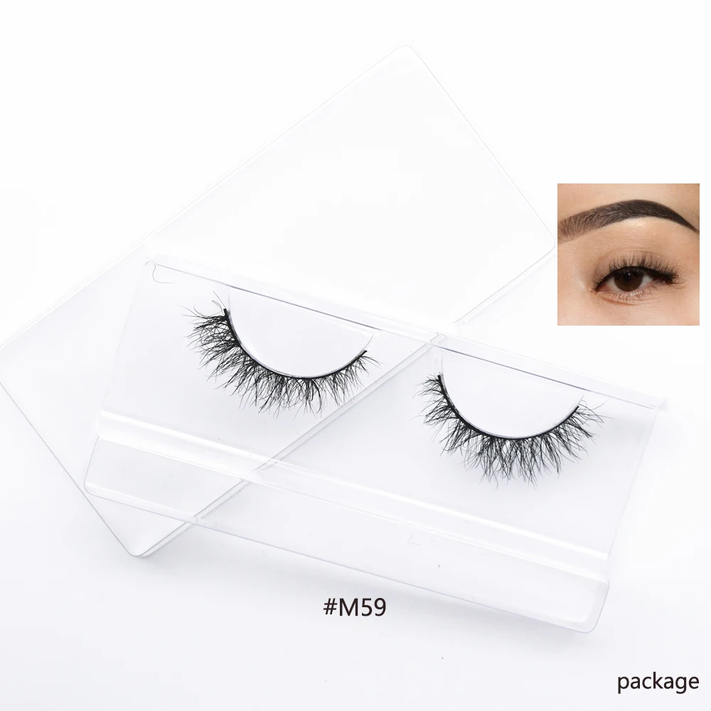 3D Nerz Wimpern Kurze Wimpern Flauschige Lite Nerz Falsche Wimpern Natürliche Lange Gefälschte Wimpern Make-Up Wimpern Extensions Wimpern