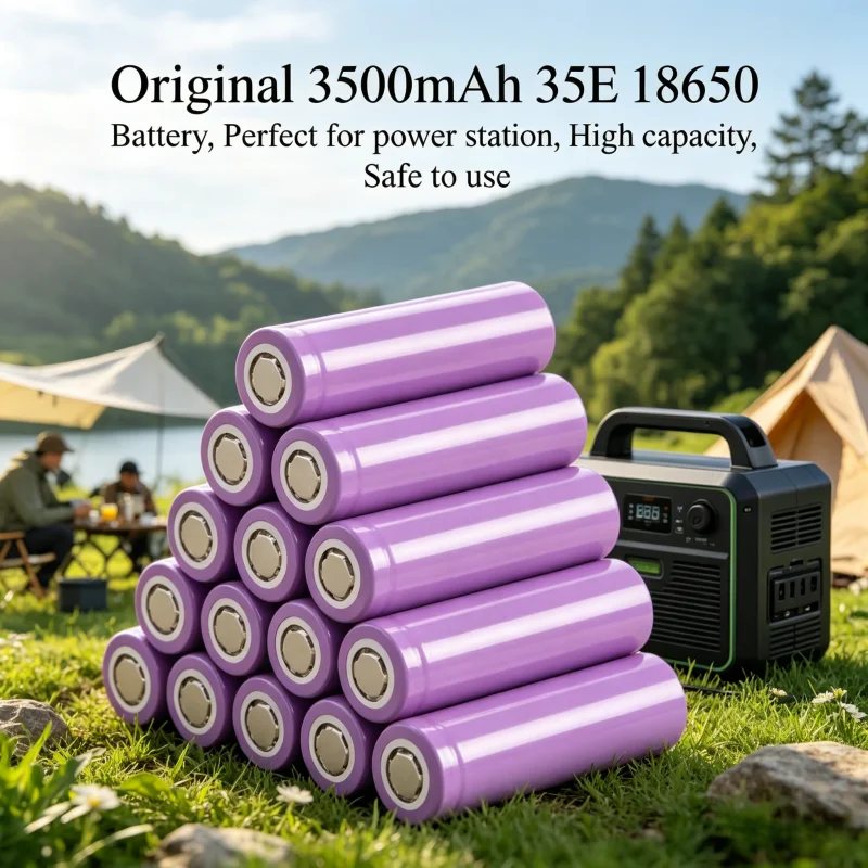 

High Power 25A 18650 Battery 3.7V 3500mAh - Rechargeable Explosion-Proof Li-ion Cell for Daily & Industrial Power Tool Applicati