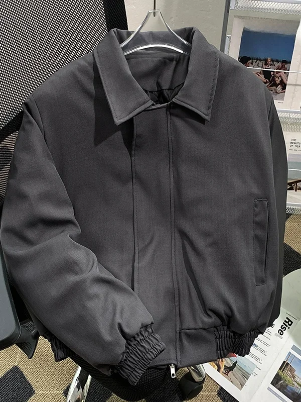 

American Sle ort Pilot Cotton Jaet for Men Winter Trendy Loose Thiened Fce Warmth Cotton Coat Outerwear