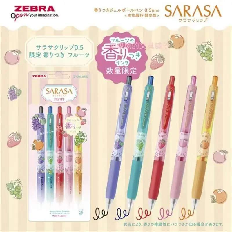 New ZEBRA SARASA JJ15 Fruity Scented Limited Colorful Pen Refill 0.5neutral Pen Japanese Stationery