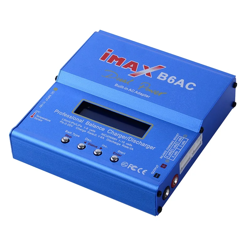 

DELAM-для IMAX B6AC 80 Вт RC Balance Charger + кабель Tamiya Digital Li- Life Nimh Nicd PB Lipo Разрядник для аккумулятора Американская вилка Прочный