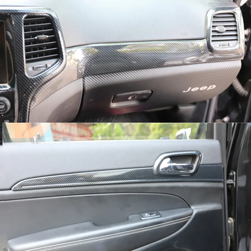 

Left-Driving Center Console Decorative Panel / Inside Handle Trim for Jeep Grand Cherokee 2014 2015 Car Interior Accessories