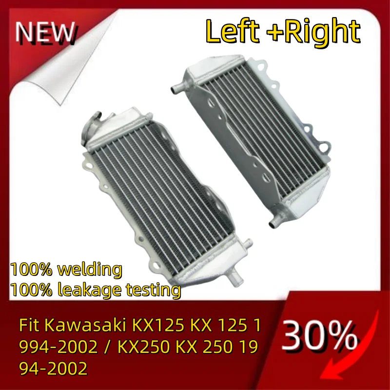 

TOP new all Aluminum Radiator Fit Kawasaki KX125 KX 125 1994-2002 / KX250 KX 250 1994-2002 2001 2000 94 95 96 97 98 99 01 02