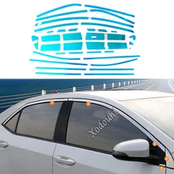 For Toyota Corolla Altis 2014 2015 2016 2017 2018 2019 Car Body Styling Glass Window Garnish Pillar Middle Strip Trim Frame Hood