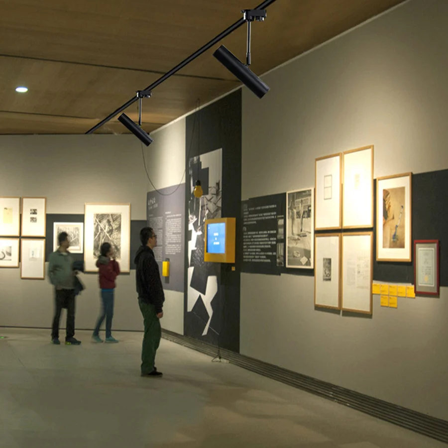 7/12W Long Tube LED Track Light Surface Mounted Ceiling Spotlight Nordic Ceiling Rail Lamp For Shop Restaurant Bar Store Decor