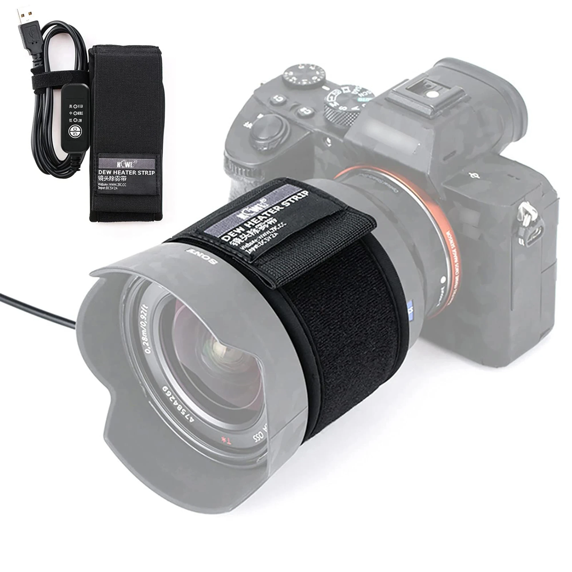 Podgrzewacz obiektywu USB Podgrzewacz rosy Usuwacz rosy Podgrzewacz obiektywu do teleskopów Nikon Canon Sony Fujifilm Olympus Zapobieganie kondensacji