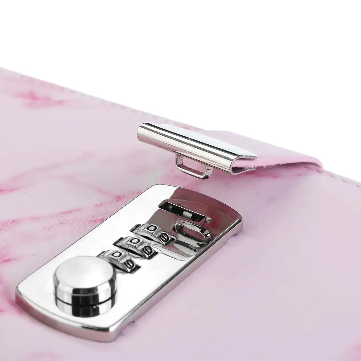 Notebook Paper Vintage Leather Marbling Diary Journal with Combination Password Lock Code Notebook School Office Stationery