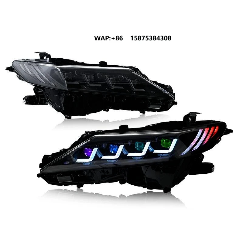 

Car Accessories New RGB LED Headlights for 2018-2024 Toyotas Camrys XSE XLE TRD LE SE Hybrid 8th Gen Headlight Assembly