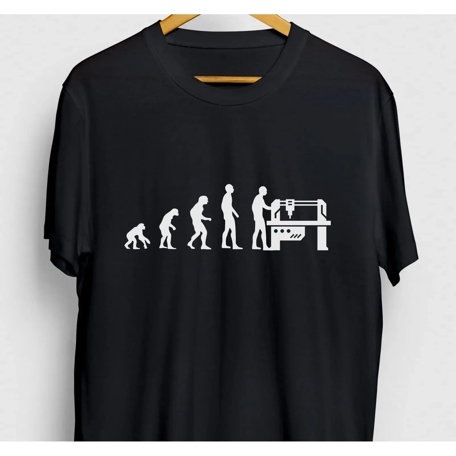 Funny CNC Operator Evolution T Shirt Machinist Millwright  for Machining Worker vintage Washed Stylish graphic Comfortable
