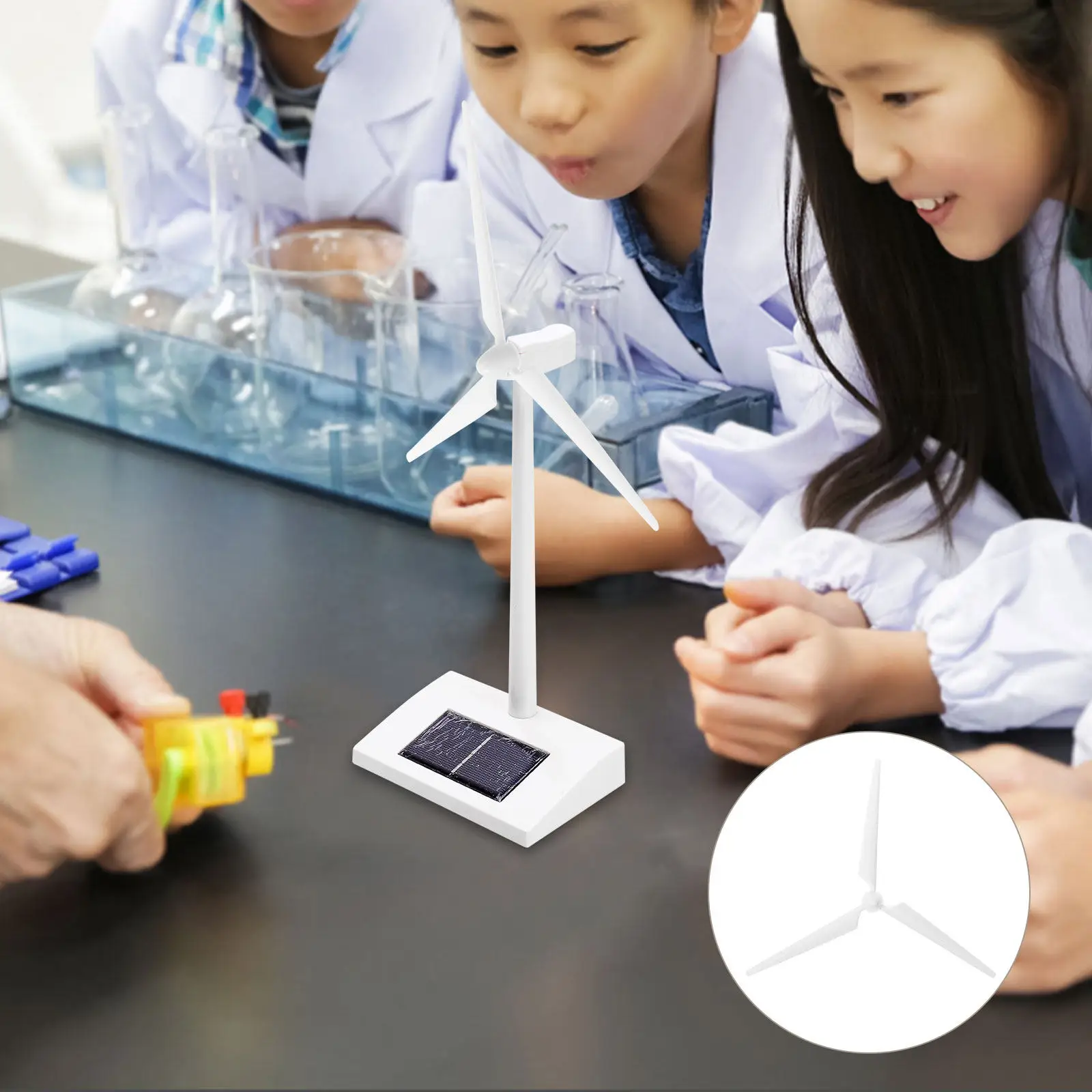 

1Set Solar Windmill Fan Accessory Children's Science Experiment Educational Science Project DIY Assembly Small