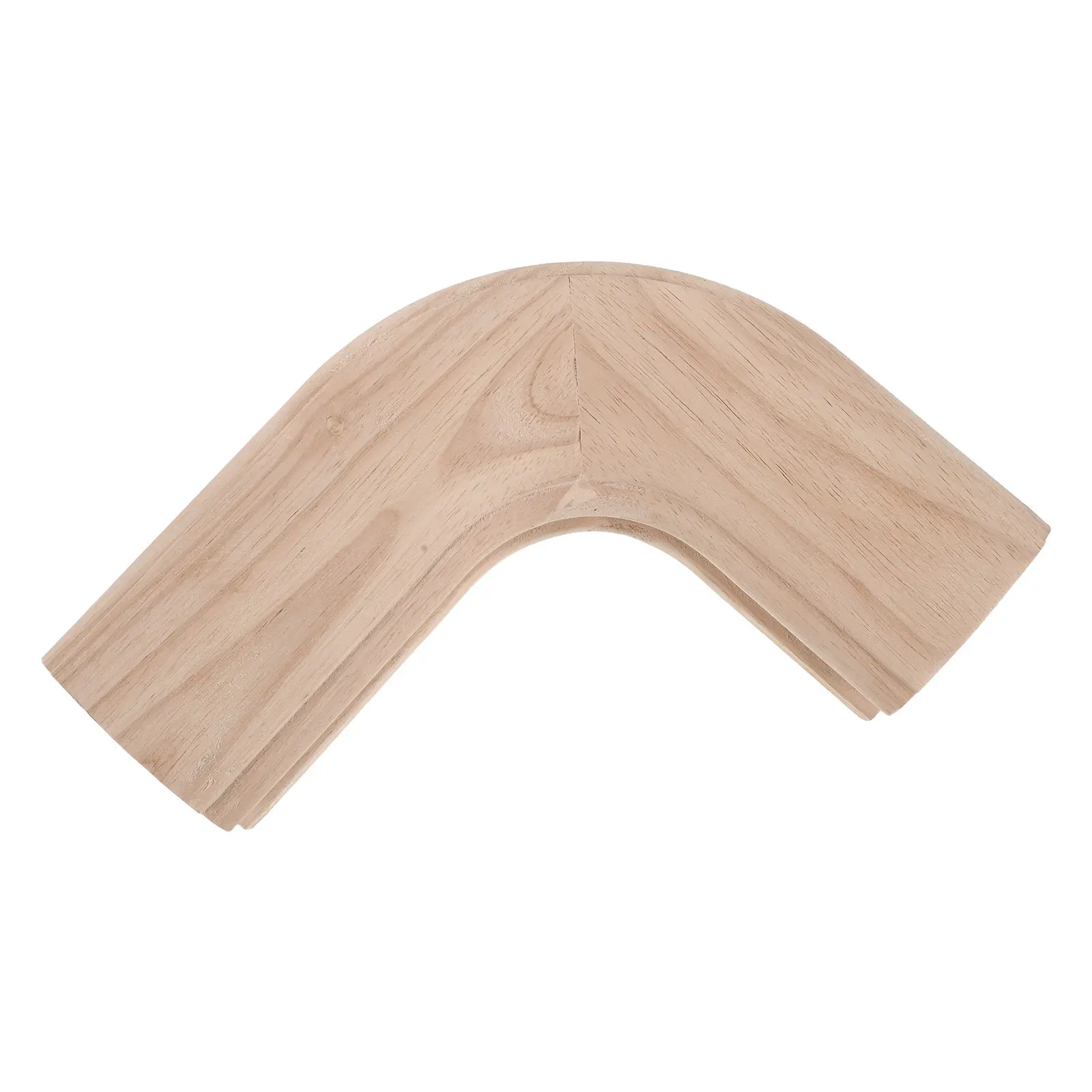 Wooden Stair Handrail Elbow Solid Wood Curved Starting Corner Connector for Stair Railing Transition Guardrail Component