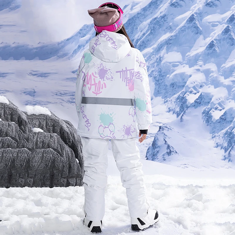 Jungen und Mädchen Mode Schnee anzug Winterkleid ung Ski Schnee wasserdichte Ski jacke und Hose setzt Kinder Snowboard Kleidung