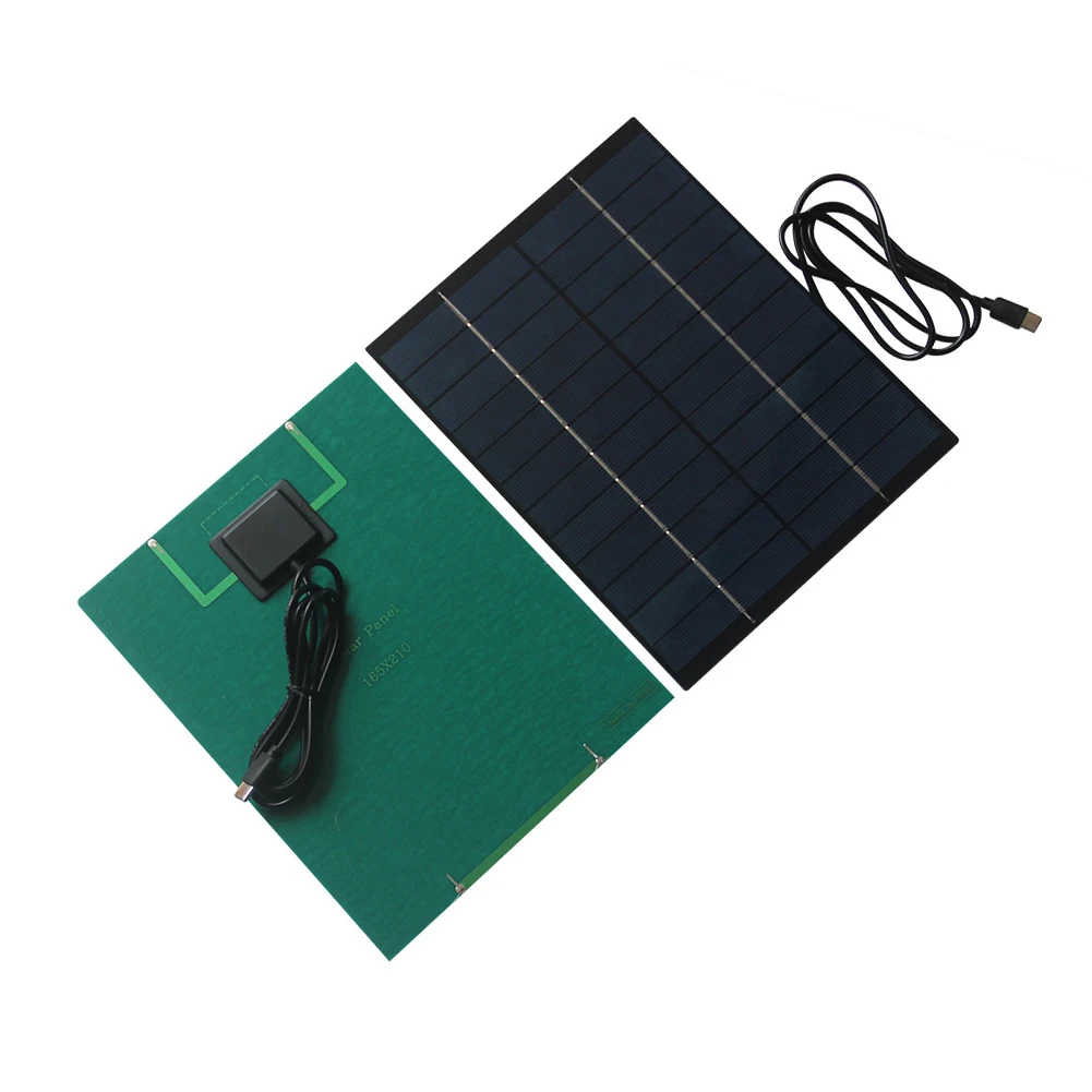 Type-C Port 6W for Solar Panel Camping Power Conversion Efficiency 19 -20.5 Open-circuit Voltage 13.2V For Security Cameras
