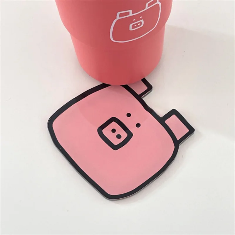 

New Cartoon Acrylic Coaster Cup Mat Home Coffee Mug Mat Drinks Placemats High Temperature Resistance and Insulation Bowl Pads