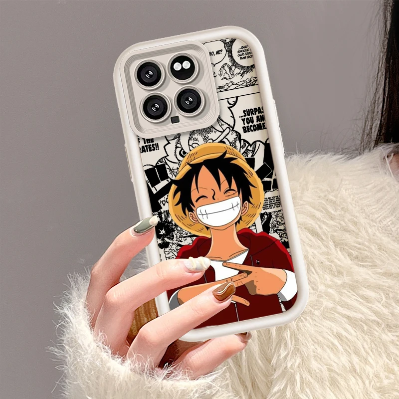 O-One P-Pieces Luffys Anime Soft Eye Ladder For Xiaomi 14 12T 11 Lite Poco M3 X5 X4 X3 GT F5 F4 F3 F2 Pro Phone Case