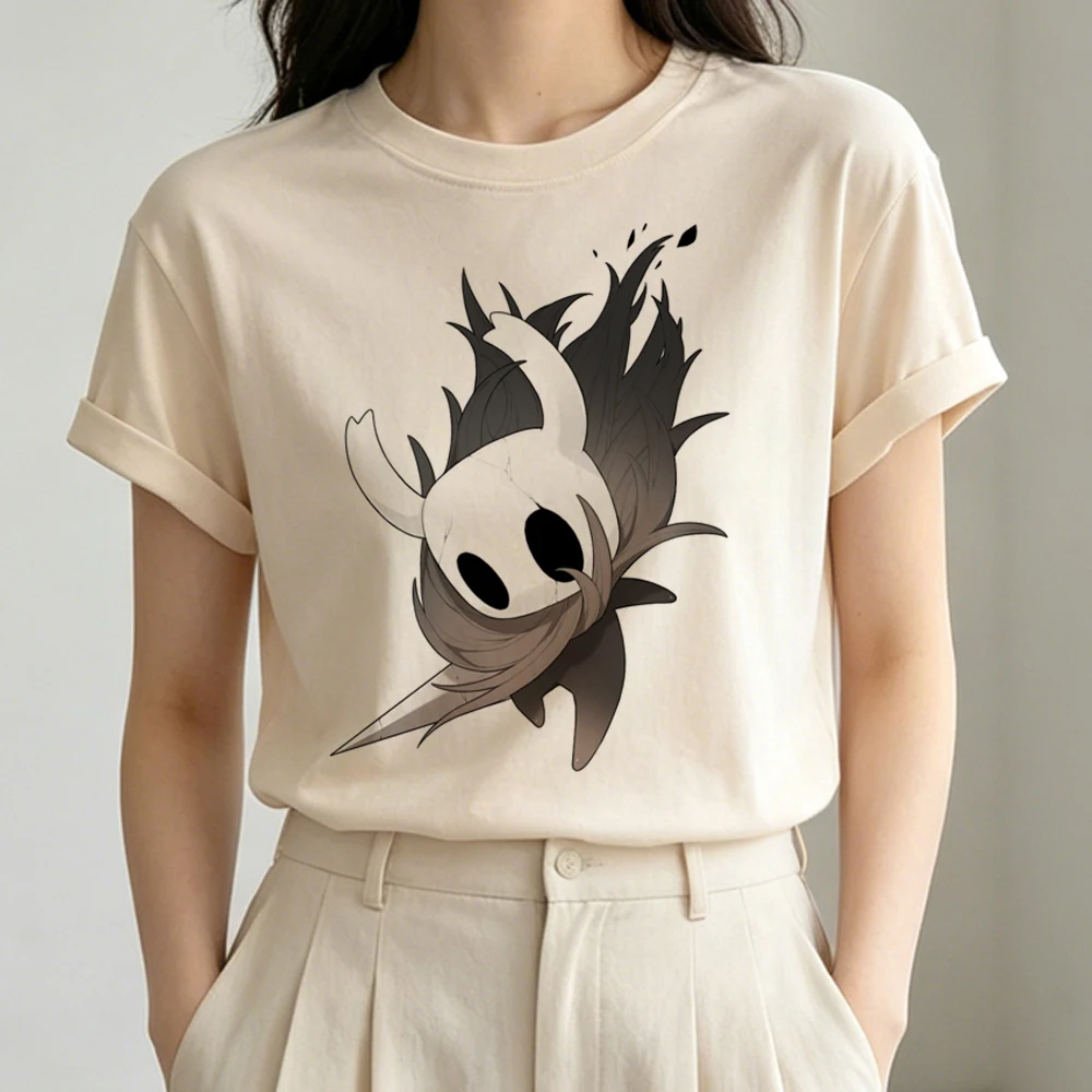 Hollow Knight t shirt women goth vintage 80s baddie Psychedelic top tees anime party graphic Retro vintage