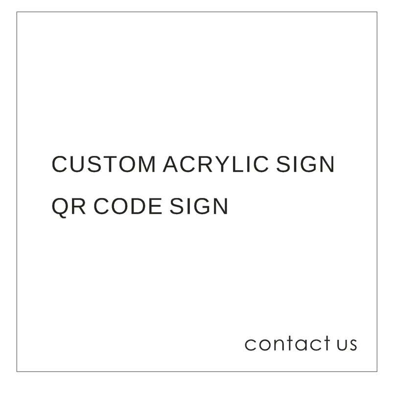 

Custom Acrylic Sign QR CODE Sign Business Logo NFC QR Code Sign Google Review Sign