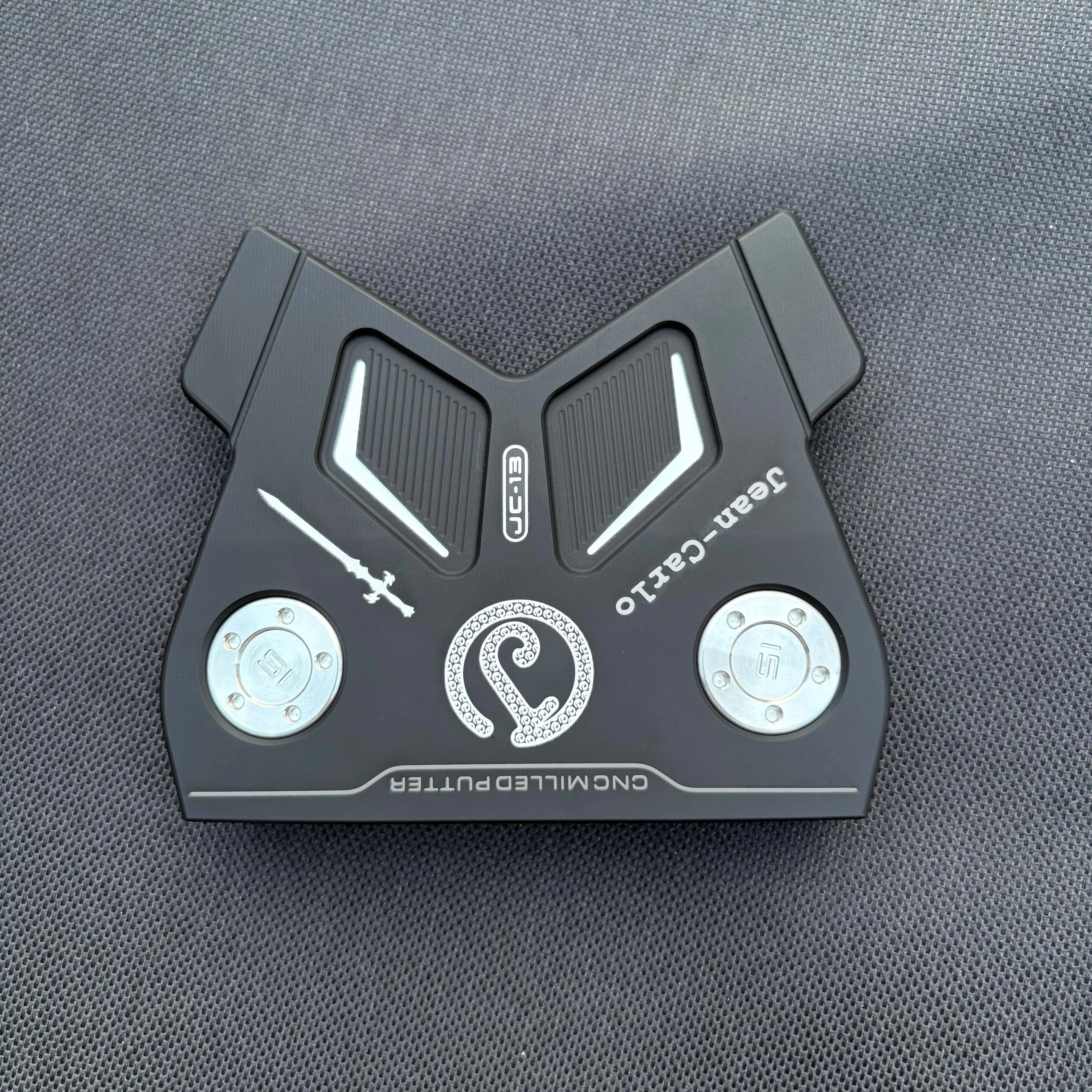 JC-13 Golf Putter Head, Mallet Style Golf Putter Head Only, Adjustable Weight Screw, High MOI For Golf Putting Training