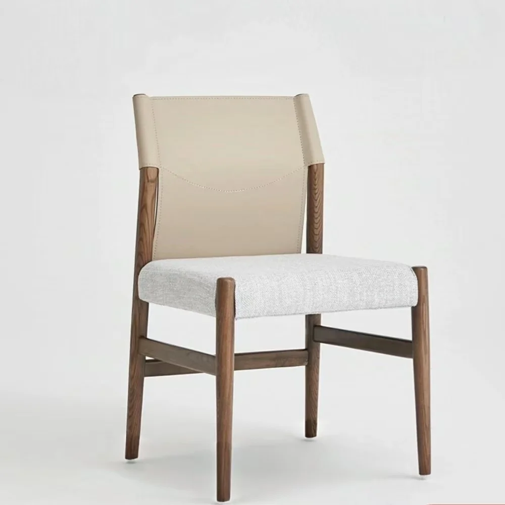 Medieval-style Saddle Leather Dining Chair