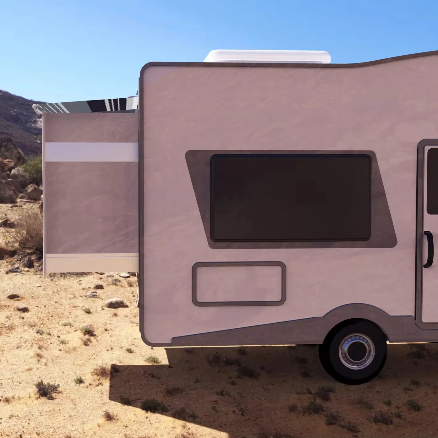 STLF Awnlux RV ملحق خارجي متين في الهواء الطلق الجانب توبر خارج صندوق المظلة لشاحنة تخييم قافلة متنقلة #3