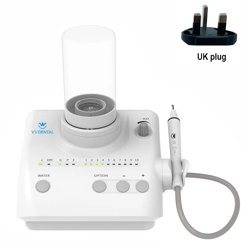 VVDental Dental LED draadloze bediening Ultrasone scaler met afneembaar handstuk Automatische watervoorziening Tandreiniger