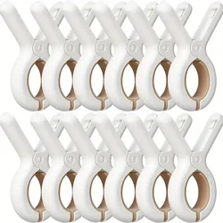 1/6/12Pack Plastic Clothes Pins with Strong Anti-Rust Springs Heavy Duty Beach Towel Clips Laundry Clothespins to Keep Towel