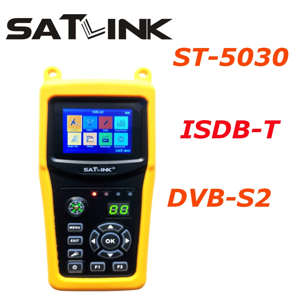 ISDB-T DVB-S2 buscador de señal de ISDB-T portátil cómodo ST-5030 buscador de satélite Detector de señal SATLINK probador de señal RF