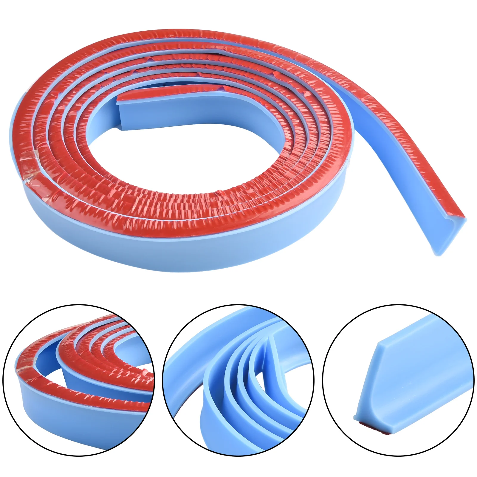 1pcs 50-300cm Water Barrier Strip For Bathroom Shower Dry Wet Separation Silicone Seal Strips Bendable Kitchen Water Stopper Tap