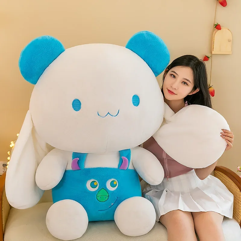 35-65cm sanrio cinnamoroll brinquedos de pelúcia travesseiro kawaii morango cinnamoroll boneca de pelúcia dos desenhos animados anime elf boneca de pelúcia presente das meninas