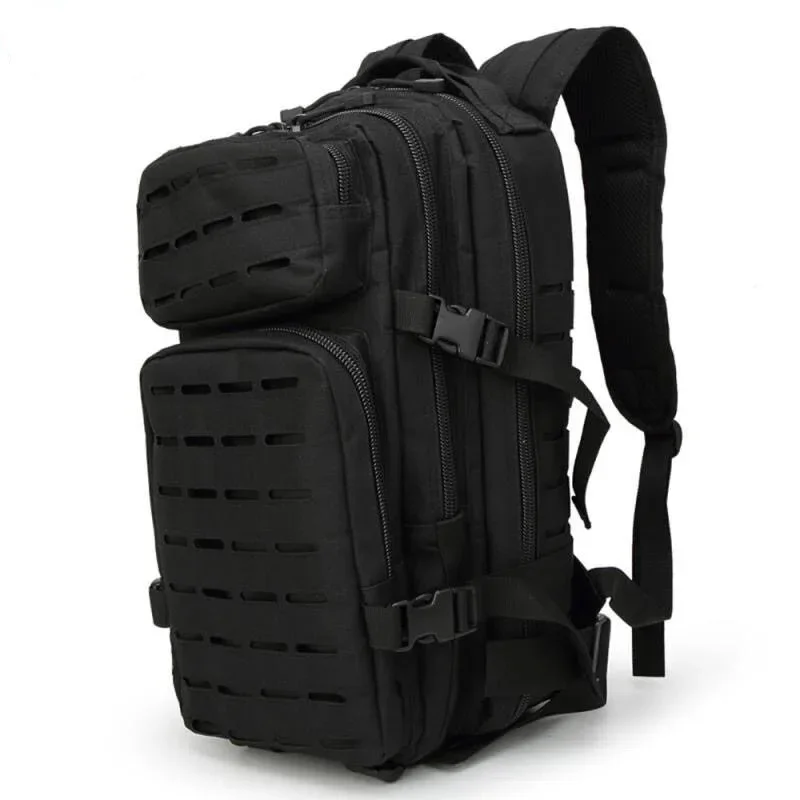 Military Camo Tactical Backpack Large Capacity Hiking Travel Backpack with Laser Ventilation Anti-Theft Laptop Compartment Men