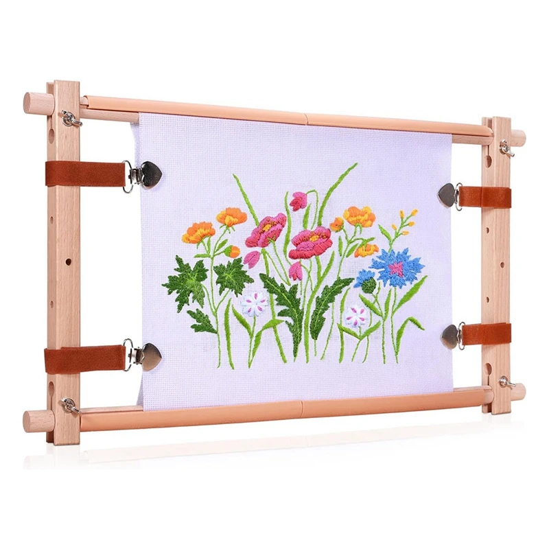 Wooden Crossstitch Frame-Needle Point Embroidery Tapestry Scroll Frame-Embroidery Tapestry Quilting Frame For Embroidery