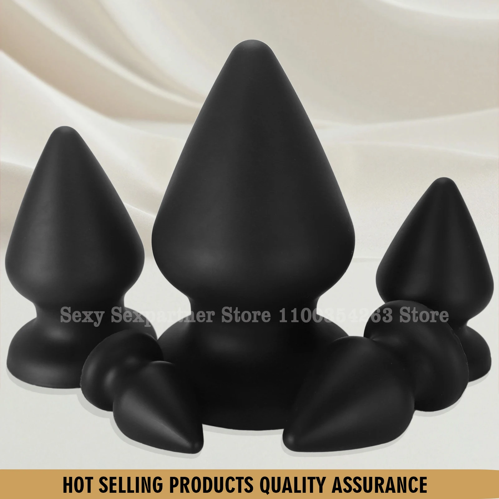 Soft S-XXXL Hge Anal Plug Silicone Anal Dildo Suction Cup Big Butt Plug,Anal Dilator 18+ Adult Anal Sex Toys for Women men Anus view 2