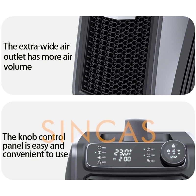 Car Air Conditioner Advanced Black Energy Saving 490W Compressor Refrigeration Portable Mini Mobile Air-Con For Camping Outdoors