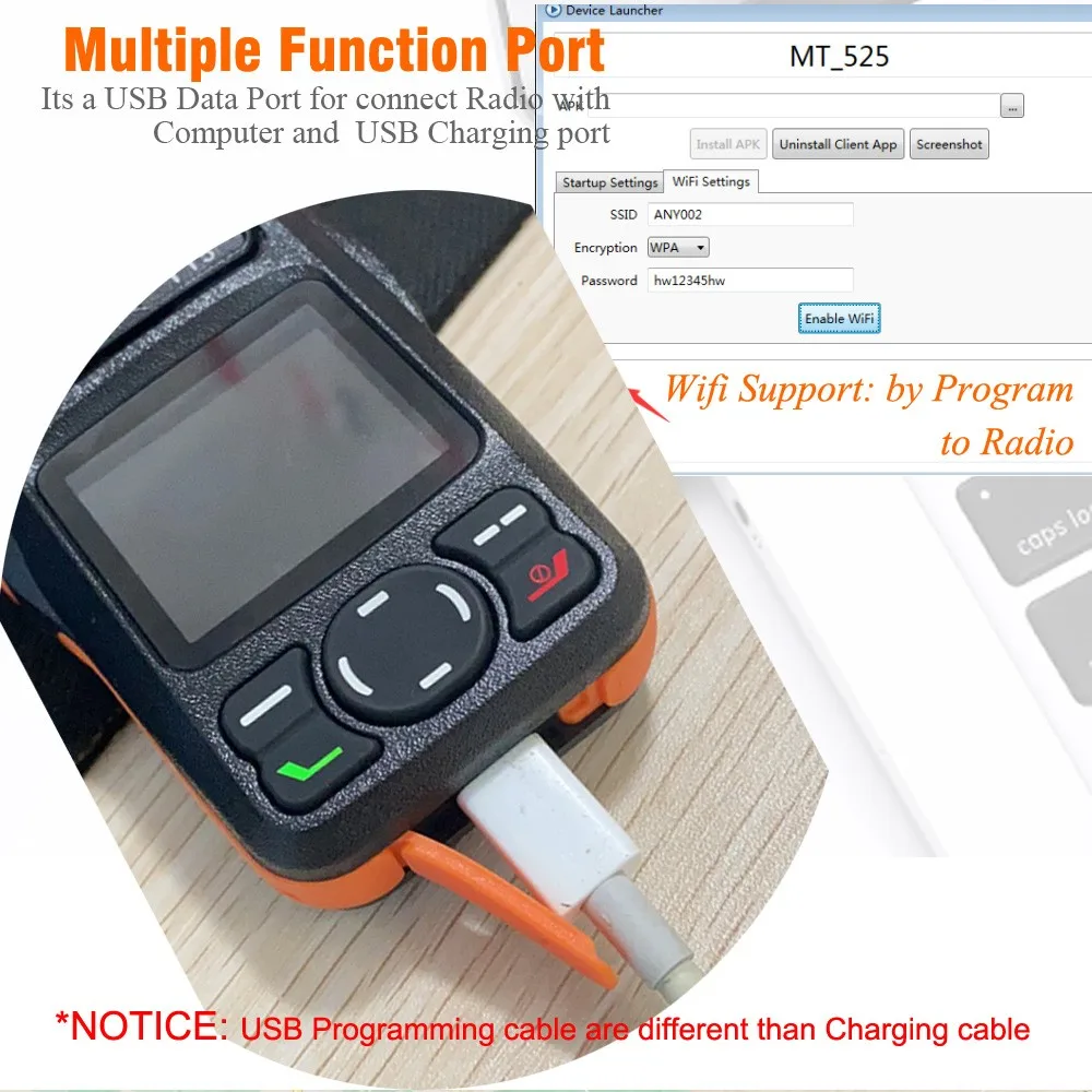 Walkie Talkie portátil HamGeek HG-S6 de Radio de red 4G, transceptor de mano con batería integrada, Radio LTE/WCDMA/GSM POC para PTT Real