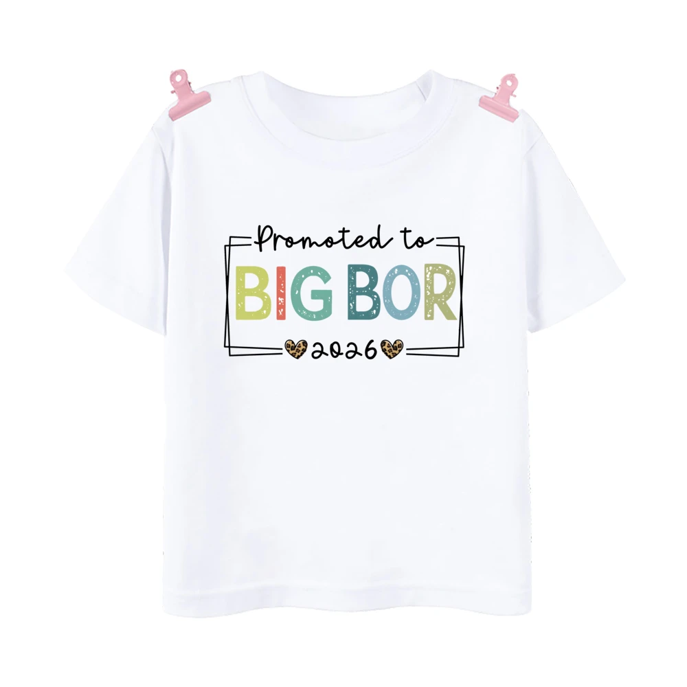 الأطفال تي شيرت الأخ الأكبر الأخت الكبرى طباعة الصيف قصيرة الأكمام بلايز موضة س الرقبة تيز في الهواء الطلق ملابس الأطفال غير رسمية #4
