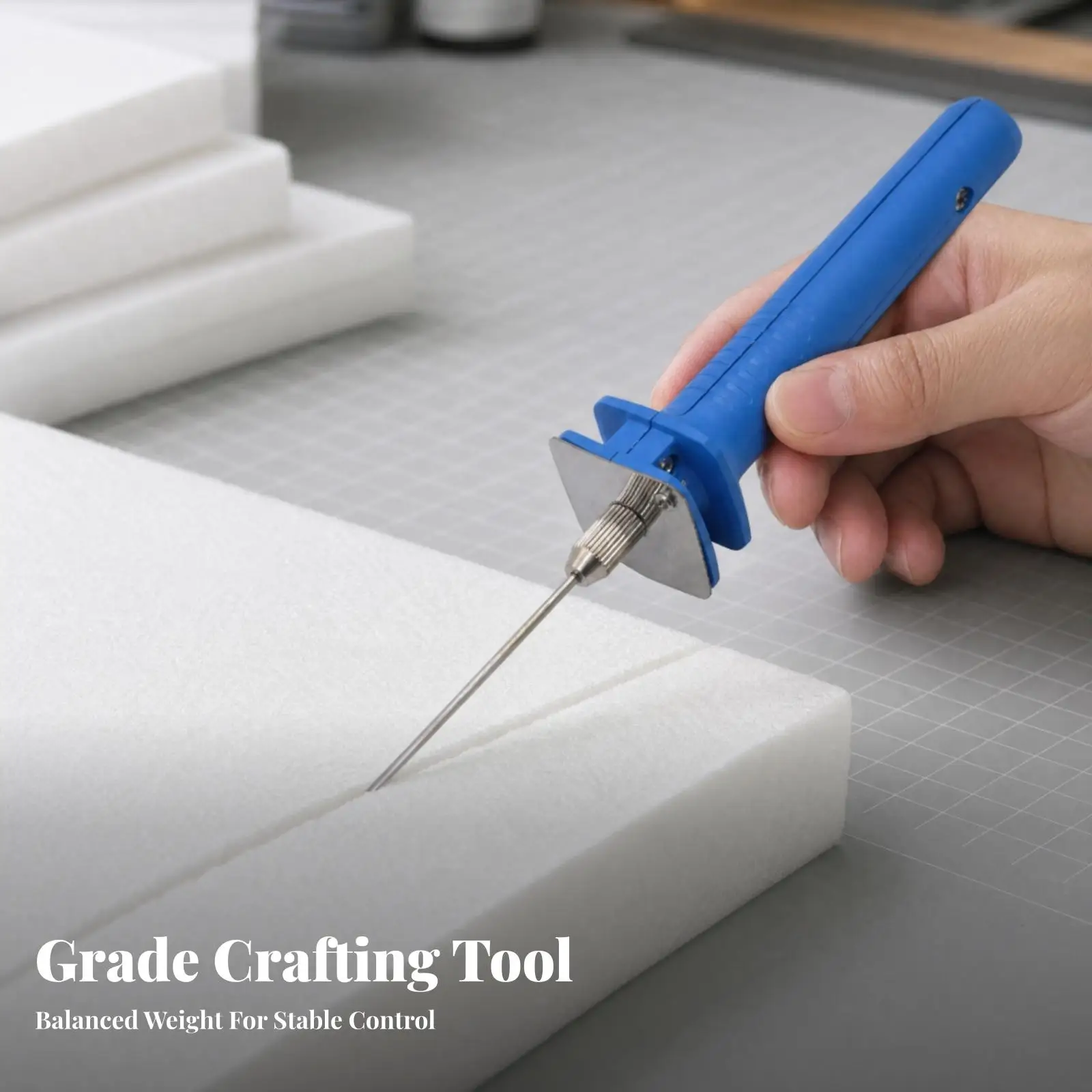 Electric Foam Cutting Pen for Polystyrene Foam Carving Tool Stainless Steel Hot Wire Cutter for Hobby Craft Shaping