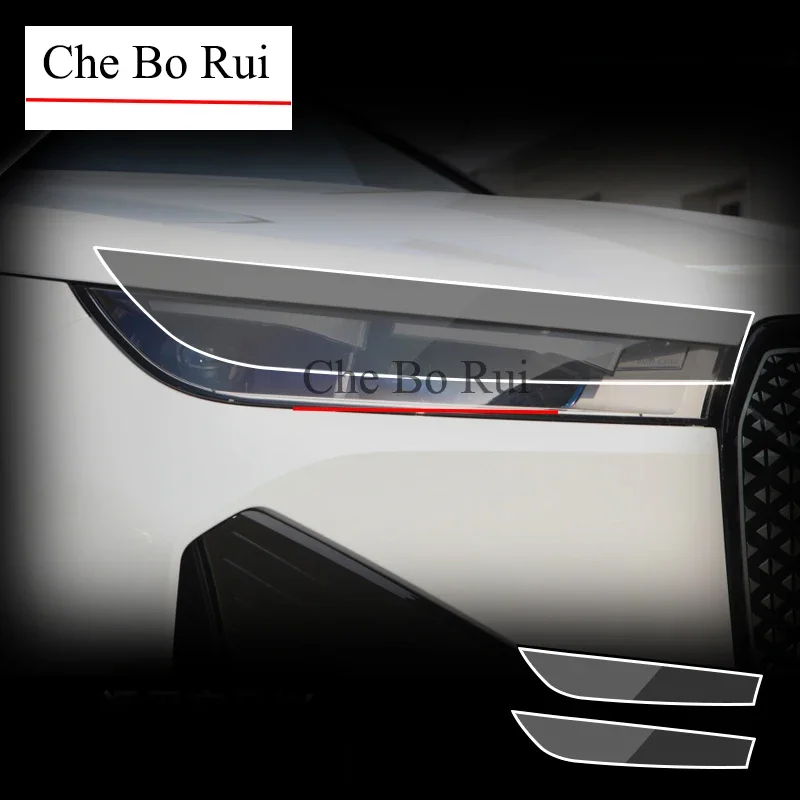 

For BMW iX 2022 Car Exterior Headlight Anti-scratch TPU Protective film Anti-scratch Repair film Accessories Refit car exterior