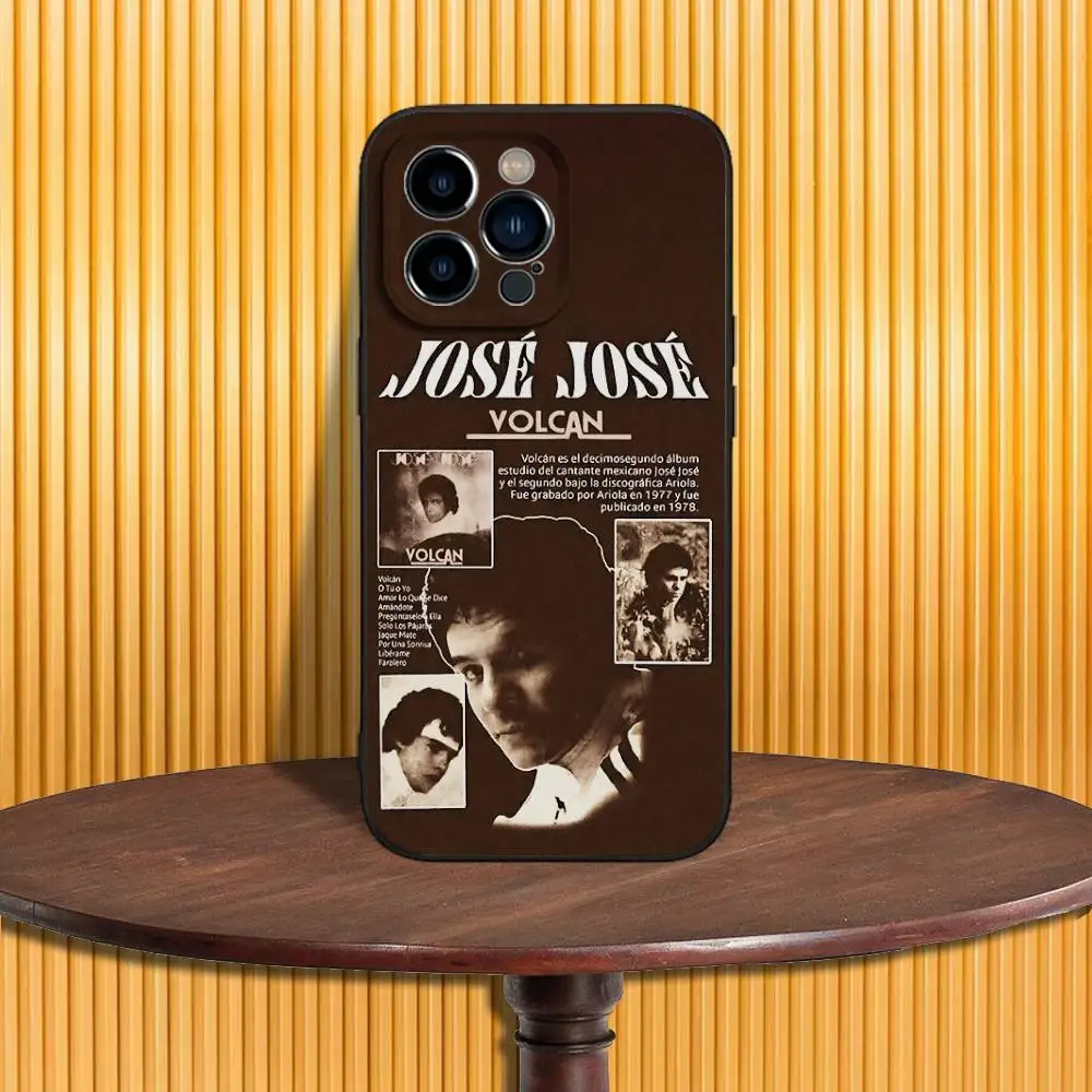 حافظة هاتف Jose Jose Mexico Singer لهاتف iPhone 17,16,15,14,13,12,11,Pro,Max,Plus,X,XS,SE4,E,Mini,Soft Black Case