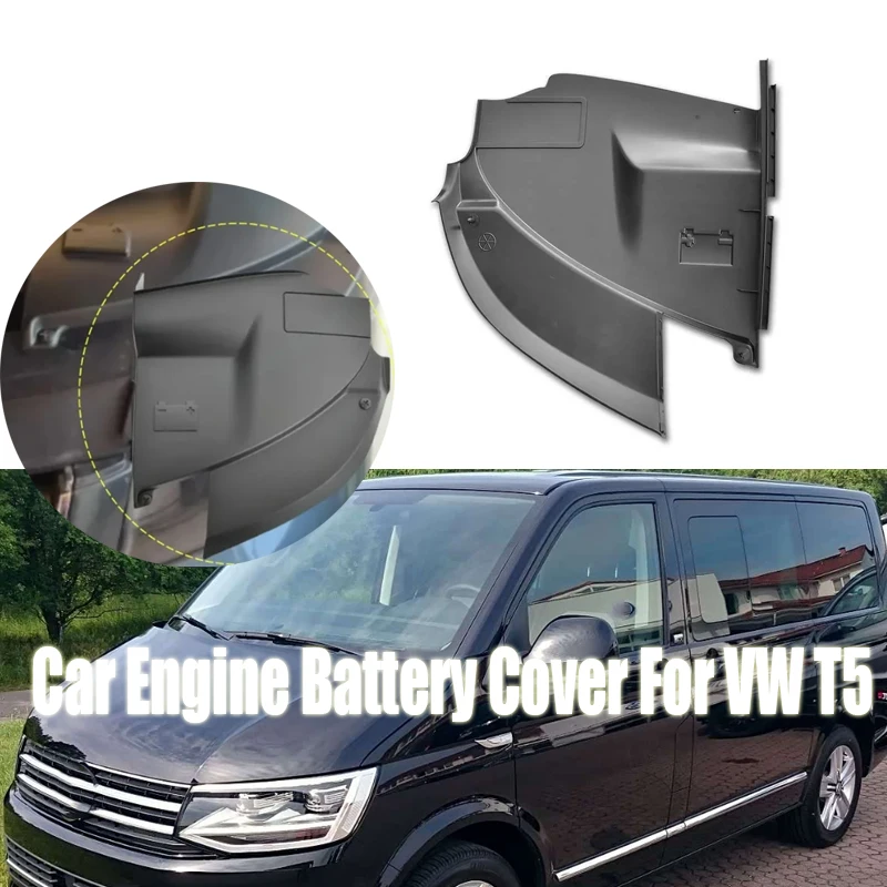 

1Pc Car Batteries Protective Cover Replacement For VW T5 Transporter Caravelle 2010-2015 Car Engine Battery Cover Accessories