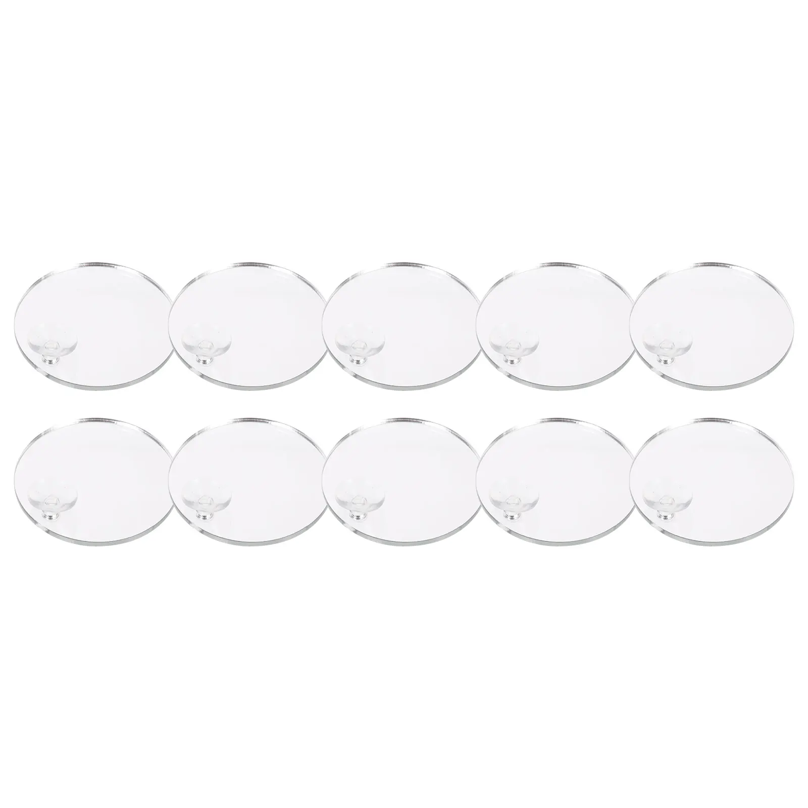 

10pcs Mirrors Round Suction Cup Aquarium Decor Fish Accessories Decorative Betta Training Mirror Sucker Fish Tank Mirror For