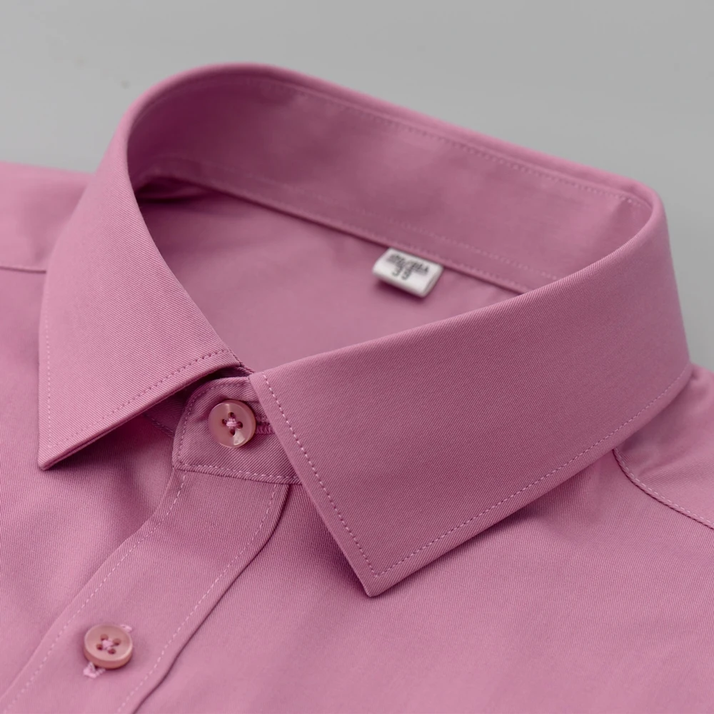 Men's Long Sleeve Wrinkle Free Formal 4-Way Stretch Shirt, No Pocket Comfortable Breathable Business Ready Regular Fit Easy Care