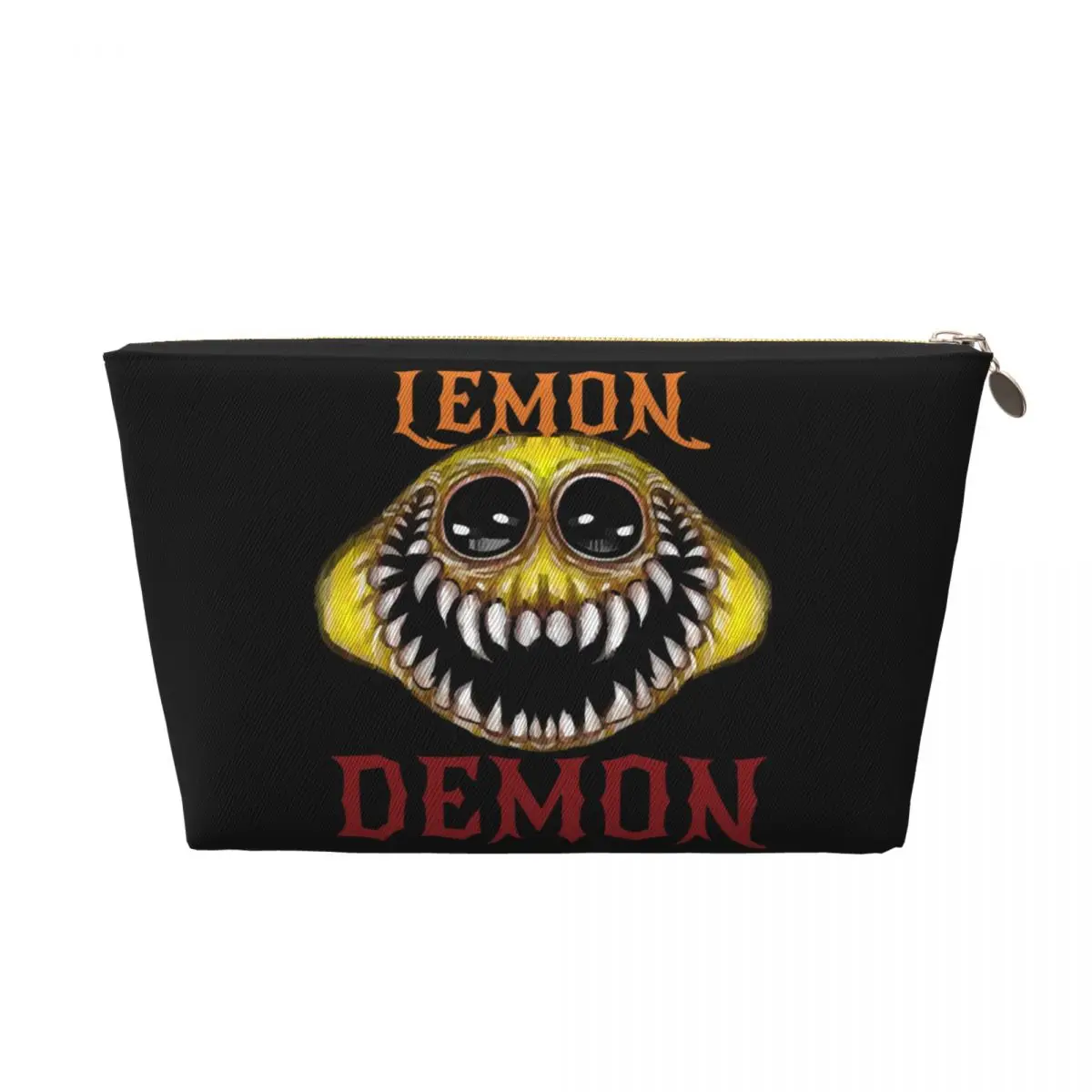 Custom Lemon Demon Fun Cartoon Travel Cosmetic Bag for Women Toiletry Makeup Organizer Ladies Beauty Storage Dopp Kit