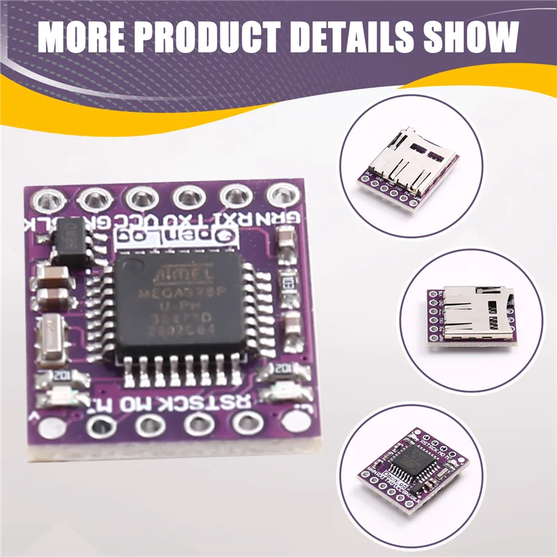 B44C Atmega328 Micro SD Module 5PCS Serial Data Logger For Arduino Naze32 F3 Blackbox Open Source Data Recorder