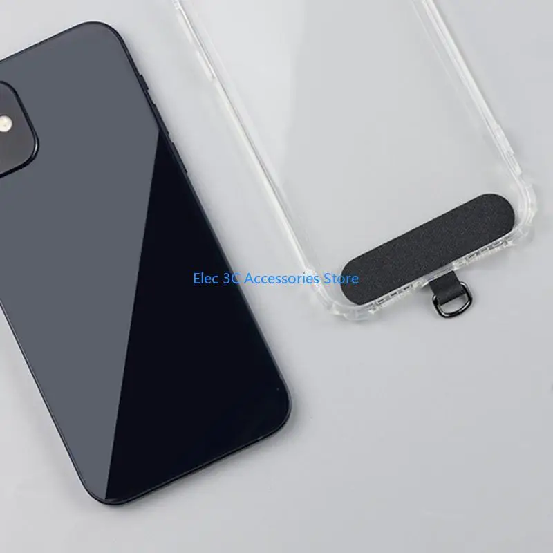 Y51A Phone Lanyard Patch Universal Phone Tether Phone Tether Tab Phone Case Lanyard with Metal Hole for Cellphones