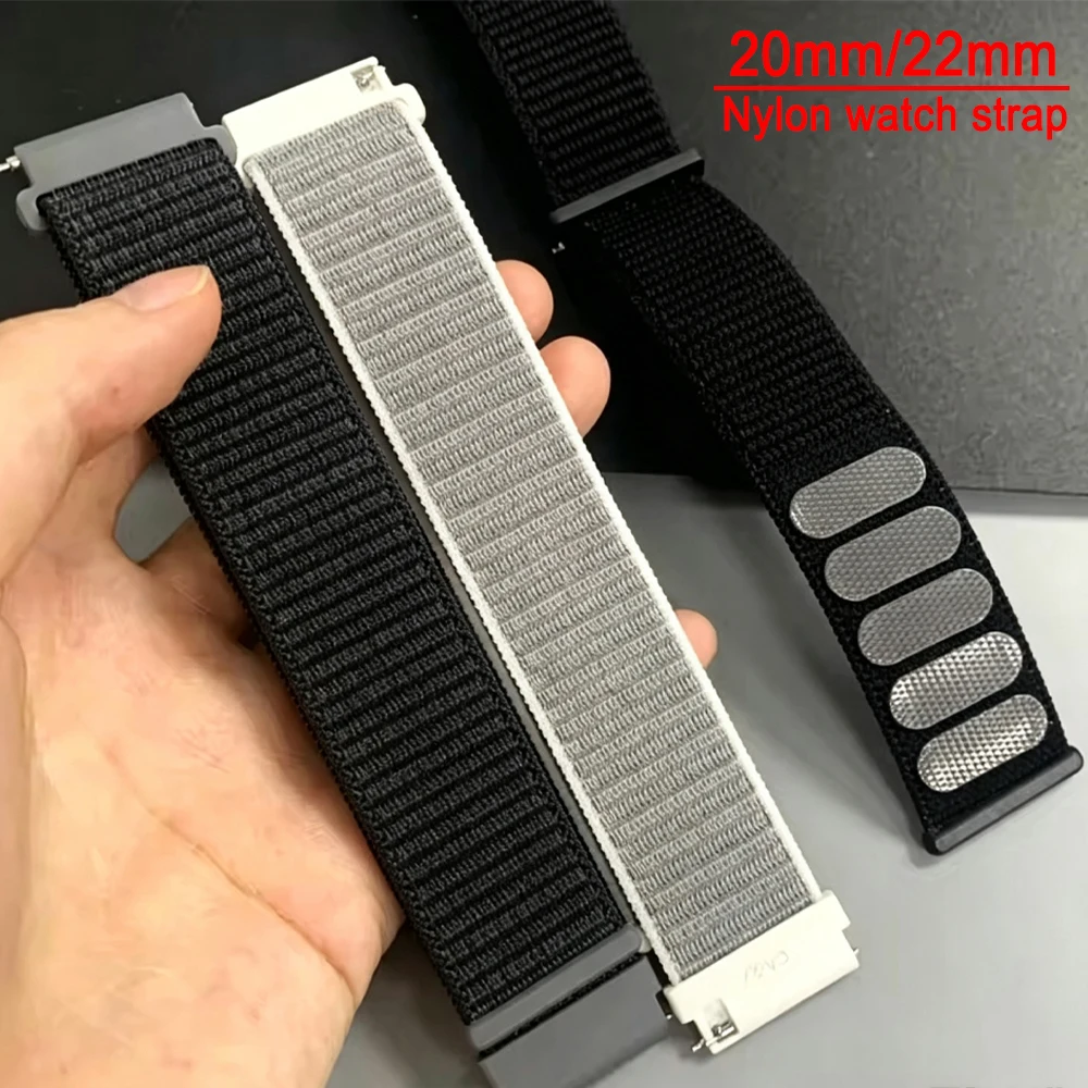 20 22mm Nylon watch strap For Amazfit GTS 4/3/2e/Mini GTR 4/3 Pro Bip 6/5 Sports Quick-dry Bracelet for huawei gt 7 pro GT7 46mm