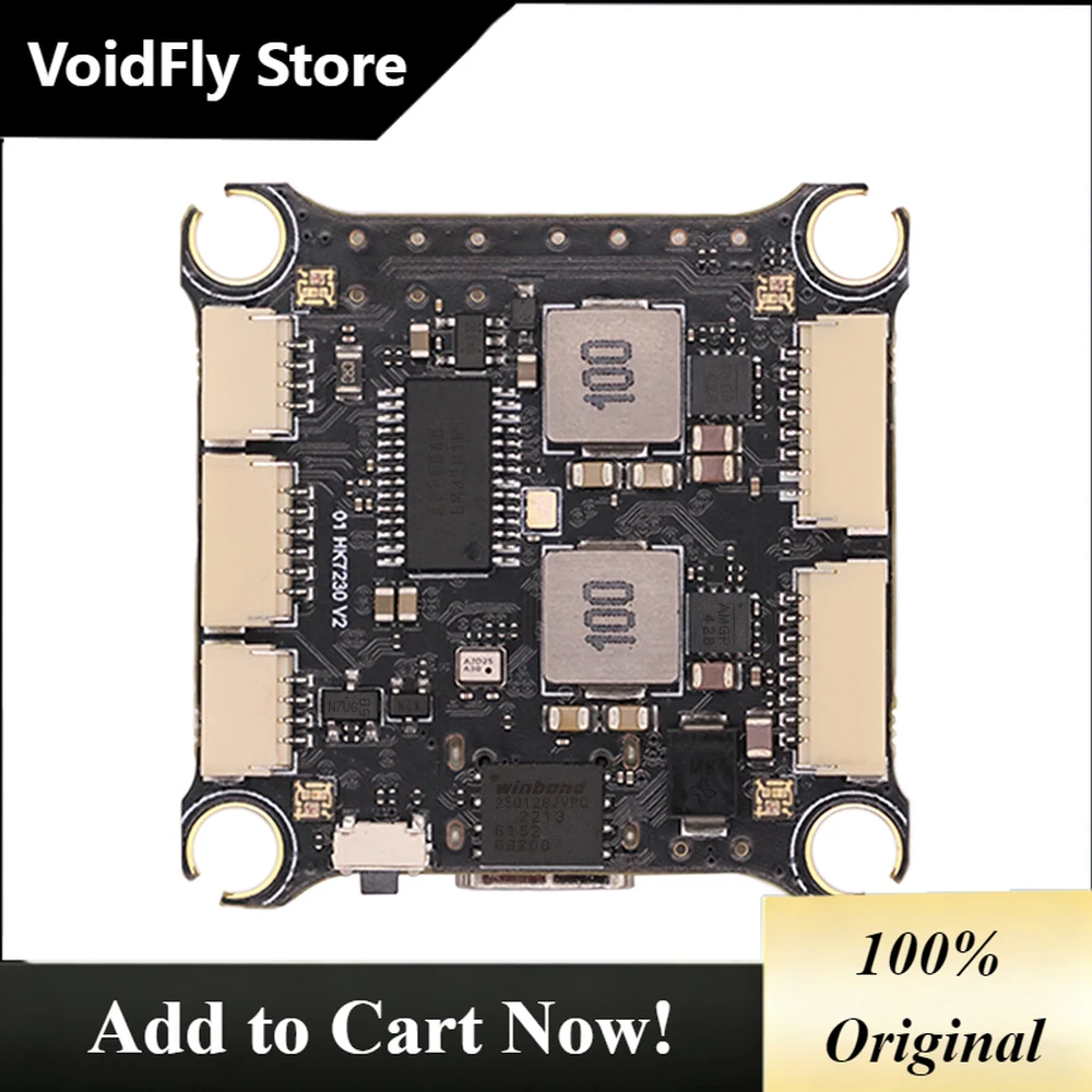 VoidFly HAKRC F7230 V2 Flight Control 2S-6S Lipo Built-in Current Sensor Four Programmable LED Illusion Iights For FPV Freestyle